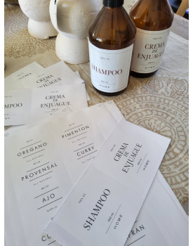 etiquetas para frascos