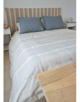 Cubreacolchado cama queen