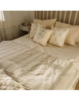 Pie de cama doble